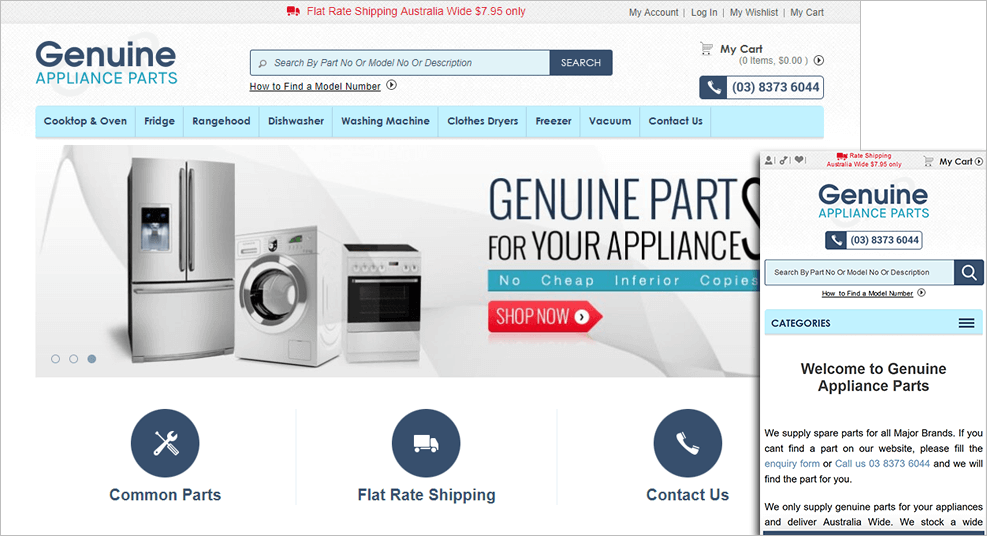 Genuine Appliance Parts